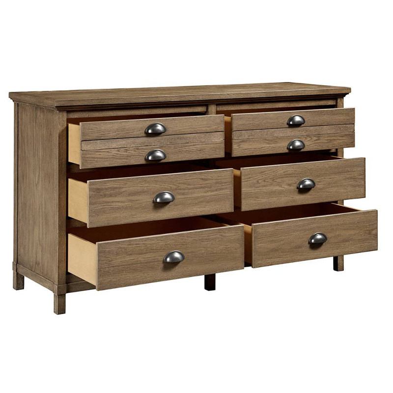 Stone & Leigh™ Furniture Driftwood Park 6 Drawer Double Dresser & Reviews Wayfair